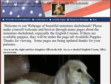 Tablet Screenshot of hermanshideawayhounds.com